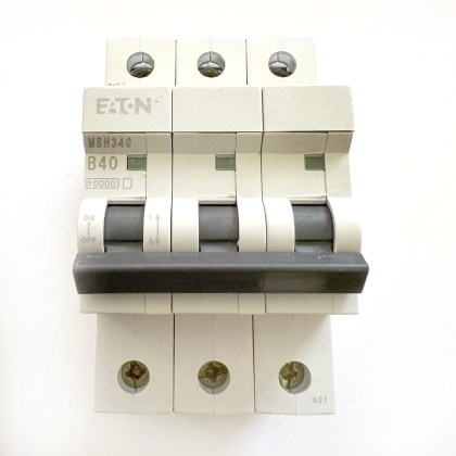 Eaton MBH340 B40 40A 40 Amp 3 Pole Phase MCB Circuit Breaker Type B